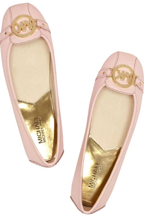 michael kors pink ballet|Michael Kors gold ballet flats.